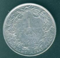 Belgium 1912. 1Fr Ag "Der Belgen/flamand variáns" T:3+