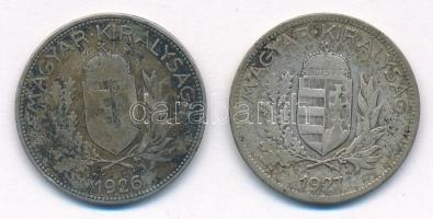 1926-1927. 1P Ag (2x) T:2- Adamo P6