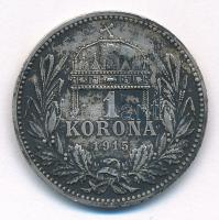 1915KB 1K Ag "Ferenc József" T:2 patina Adamo K5.1