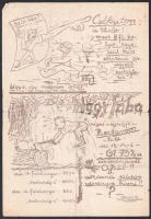 1954 Lámpás Középdunántúli szénbányászati tröszt és bányász tb híradója. Egy lap. Sérült