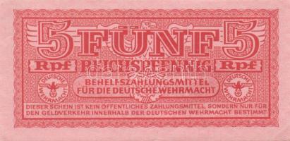 Német 3. Birodalom/Wehrmacht kiadás (Német Véderő) 1944. 5Rpf T:II