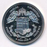 DN "Magyarország Keresztény Királyai / I. Károly Róbert 1308-1342" Ag emlékérem tanúsítván...