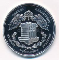 DN "Magyarország Keresztény Királyai / II. "Kis" Károly 1385-1386" Ag emlékérem ...