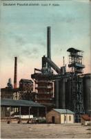 1912 Pusztakalán, Kalán, Calan; Kohó. Thiesz Márton kiadása / iron works, factory, furnace (EK)