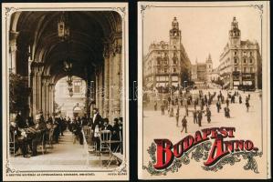 Bodapest Anno modern képeslap sorozat Klösz György képeivel 10 db + kísérő füzet