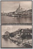 cca 1910 Passau 9 db nagy méretű városkép 23x17 cm