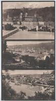cca 1910 Passau 9 db nagy méretű városkép 23x17 cm