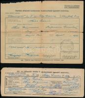 1950 Fényképes házmegbízotti igazolvány és a személyhez kapcsolódó igazolványok