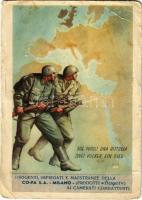 Due popoli, una vittoria / Zwei Völker, Ein Sieg / WWII Italian military propaganda (b)