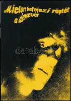cca 1989 A Mielőtt befejezi röptét a denevér c. film ismertetője, MOKÉP kiadvány, színes képekkel illusztrált, 4 p.