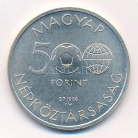 1986. 500Ft Ag "Labdarúgó Világbajnokság - Mexikó 1986" T:BU Adamo EM95