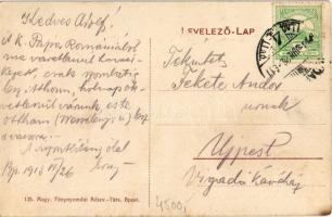 1913 Budapest V. Kunz József és társa áruháza, Deák Ferenc és Bécsi utca sarok, üzlet (EK)