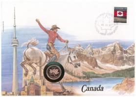 Kanada 1983. 1c felbélyegzett borítékban, bélyegzéssel T:1 Canada 1983. 1 Cents in envelope with stamp and cancellation C:UNC