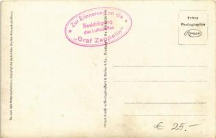 Friedrichshafen a. B. "Graf Zeppelin" in voller Fahrt vom Flugzeug aus gesehen / German ai...