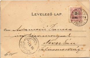 1898 (Vorläufer) Üdvözlet... / Austro-Hungarian K.u.K. military art postcard. litho (EK)