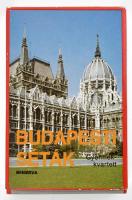 Budapesti séták, gyermek-kvartett, retró kártyajáték Budapest híres épületeivel, 40 lapos (hiánytalan), dobozában