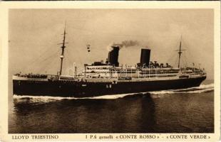 Lloyd Triestino. SS Conte Rosso, SS Conte Verde / Italian ocean liner (EK)