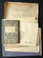 Tisza Ilona költőnő hagyatéka: számos vers, kézirat, kotta, napló