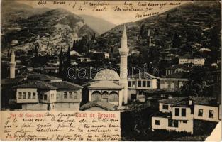 1908 Bursa, Brousse; Vue de Guek-déré / mosque (wet corners)