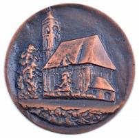 DN "Érdemérem Csót Községért" kétoldalas öntött Br plakett (74mm) T:2