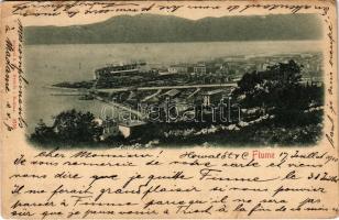 1900 Fiume, Rijeka; general view (szakadások / tears)