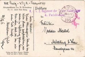 1917 Fürs Rote Kreuz. Kriegspostkarten von B. Wennerberg Nr. 17. / WWI German military art postcard,...