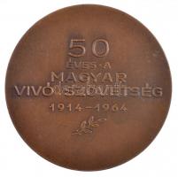 1964. "Magyar Vívó Szövetség 1914 / 50 éves a Magyar Vívó Szövetség 1914-1964" kétoldalas ...