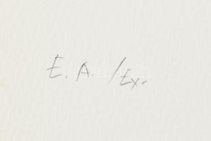 Gyémánt László (1935-): Női akt. Szitanyomat, papír, jelzett, művészpéldány E.A./Ex. jelzéssel. Lapm...