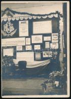 cca 1930 Gazdák Biztosítójának kiállítási standja, fotó, 9×6 cm