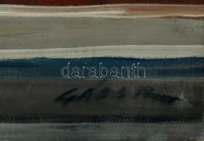 Gádor Emil (1911-1998): Téli ablak. Olaj, vászon, jelzett. Hátoldalán autográf felirattal és Képcsar...