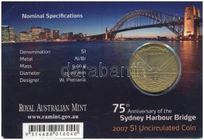 Ausztrália 2007. 1$ Al-Br "75 éves a Sydney Kikötő Híd" díszkiadás T:1
Australia 2007. 1 ...