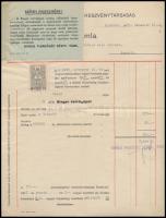 1939 Singer varrógép leírása, számlája, boríték, stb., 5 db