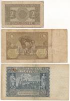 Lengyelország / Német megszállás 1940. 10Zl + 20Zl + 1941. 2ZL T:III-,IV
Poland / German occupation...