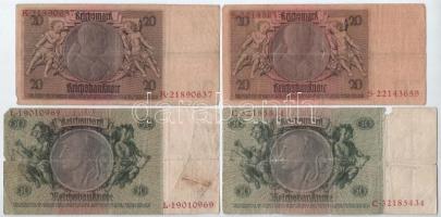 Német Birodalom 1923-1924. 1M-50M (7db) T:III-IV
German Empire 1923-1924. 1 Reichsmark - 50 Reichsm...