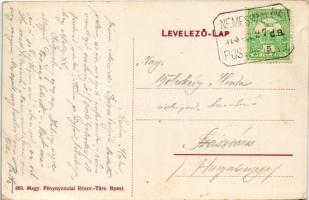 1913 Nemesszalók, Szövetkezeti üzlet, Jegyzői hivatal, Csendőr laktanya, Szalóky Géza kastélya. Szal...