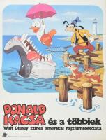 1983 Donald kacsa és a többiek c. amerikai rajzfilmsorozat, MOKÉP plakát, hajtva, 56x42 cm