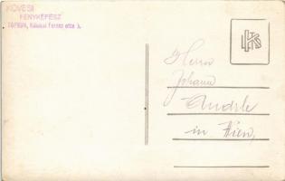 Sopron, Istenszéke Bader vendéglő, kert, méhkaptárok. Kövesi fényképész / Himmelsthron Badegastwirts...