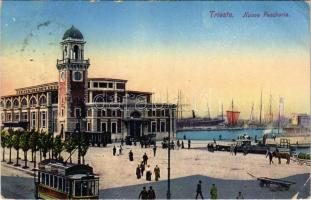 Trieste, Trst; Nuova Pescheria / fish market, tram (EK)