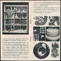 1970 Iparművészet. Fekete-fehér fotókkal illusztrált prospektus. Benne Tevan Margit, Gádor István és...