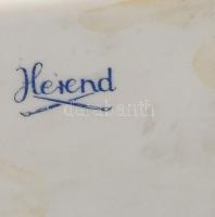 Herendi Jókai mellszobor, fehér mázas, jelzett, hibátlan, m:23 cm