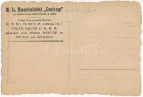 Budapest XXIII. Soroksár, Kiskorona utca. Hátoldalon Nl. Vn. Margarinefabriek "Groningen" ...