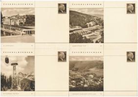 16 db MODERN csehszlovák város képeslap / 16 MODERN Czechoslovak town-view postcards