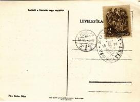 Mindent vissza! Magyar palotás "Emlékül a Felvidék nagy napjairól" Irredenta kottás lap / ...