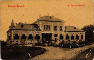 1908 Recsk (Heves), Báró Barkóczy kastély (W.L.?)