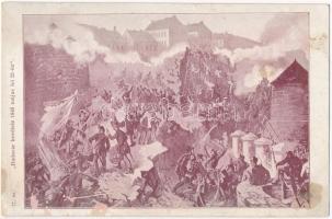 Magyar szabadságharc, Budavár bevétele 1849. május 21-én / Hungarian Revolution of 1848 (felületi sérülés / surface damage)