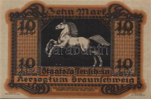 Német Birodalom/Weimari Köztársaság/Braunschweig/Herzogl.Braunschweig 1918.10.15. 10M hivatalos érvé...