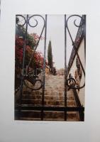 Távol-keleti utazás 42 db nagyméretű művészi igényű fotó kartonlapokon, mappában 43x30 cm