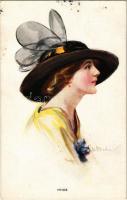 1914 Pride. Lady art postcard. The Carlton Publishing Co. Series No. 687/2. s: Barber (fl)