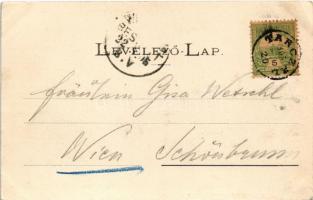 1905 Tarcal, Római katolikus templom és plébánia. Divald (EK)