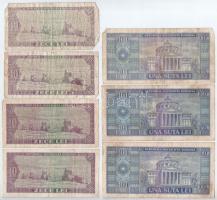 Románia 1966. 5L-100L (10db) T:III-IV
Romania 1966. 5 Lei - 100 Lei (10pcs) C:F-G